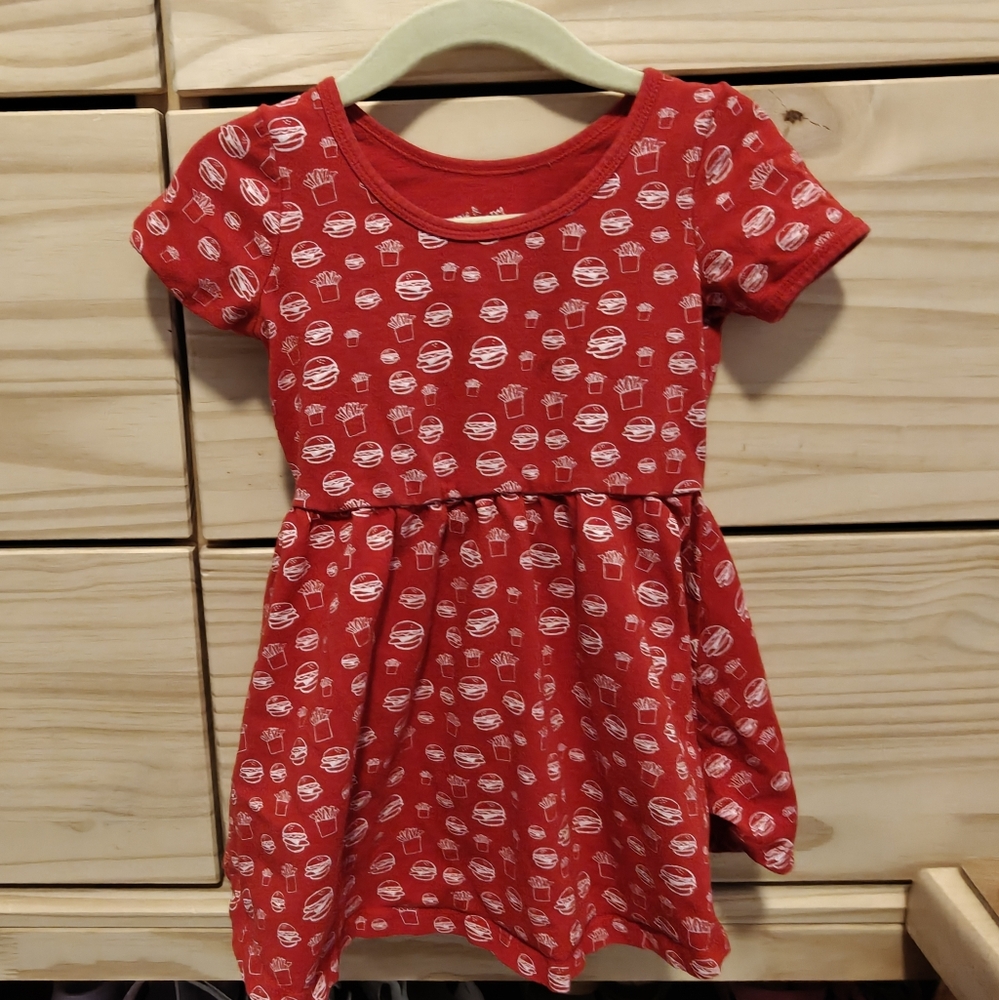 June and January Hat Creek Burger size 2T Red Swing Dress